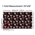 thumbnail image 3 of Homewish Rustic Flower Fabric by the Yard 1 Yard,Natural Plant Home Decor Fabric by the Yard,Pink Black Sewing Fabric For Girls Boys,Super Cozy Room Decor, 3 of 6