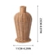 thumbnail image 3 of CaiYueKe Rattan Vase Handwoven Decorative Vase for Home Decor Dried Flower Vase Centerpiece Boho Farmhouse Decor Woven Vase Tabletop Decor Living Room Decor, 3 of 7