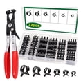 thumbnail image 1 of Spring Clamps Suitable For Automotive And Air Hoses 73 Pieces Multiple Sizes Mingyiq, 1 of 9