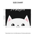 thumbnail image 3 of Rocae Cat Meow Printed Heat Resistant Place Mats,Classic Hemstitch Cloth Fabric Placemats Imitation Linen Place Mat Table Mats 18x12 inch, 3 of 9