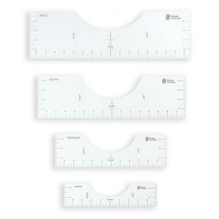 4PCS T-Shirt Ruler Guide,Kucheed Tshirt Ruler Guide for Vinyl and