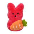 thumbnail image 1 of Easter Peep Plush Toys, 5 Inch Easter Shaggy Bunny Peep Collectible Plush, Easter Bunny Stuffed Animals with Carrot, Adorable Easter Basket Stuffers for Kids (Red）, 1 of 5