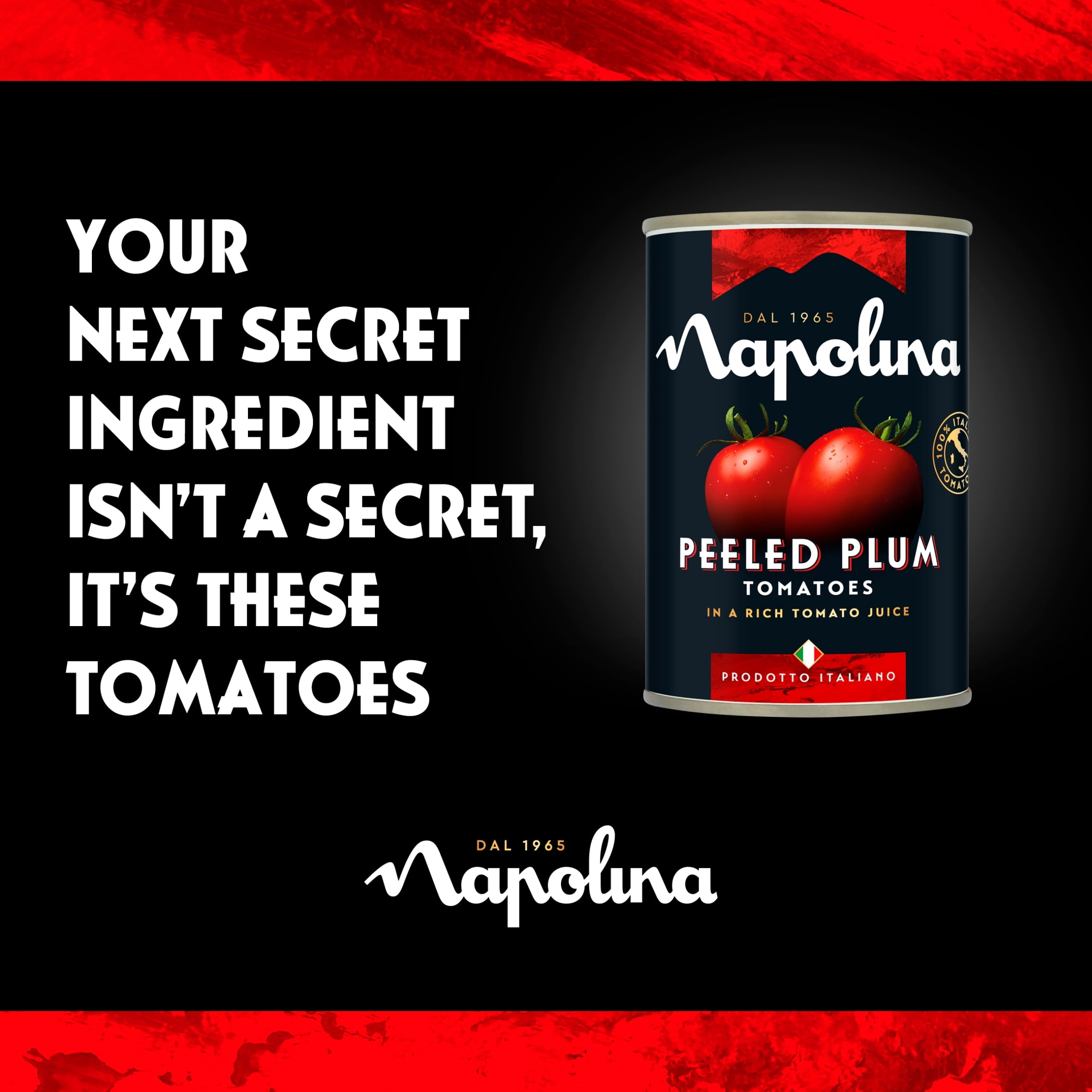 Napolina Peeled Plum Tomatoes 400G, Imported from Britain