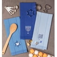 thumbnail image 6 of DII Modern Cotton Assorted Hanukkah Embroidered Dishtowels in Blue (Set of 3), 6 of 10