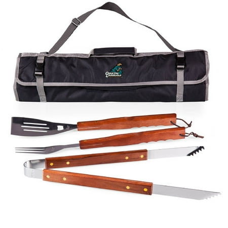 Picnic Time NCAA 3 Piece BBQ Tool Set with Tote