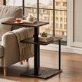 thumbnail image 5 of Swivel sofa armrest table, reclining chair side table or bedside table with adjustable height, 5 of 5