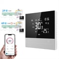 thumbnail image 2 of Termostato de Aire Acondicionado Central Inteligente con WiFi, Función de Calefacción y Refrigeración, Bobina de Ventilador de 3 Velocidades, Pantalla Táctil LCD, Termostato A, 2 of 5