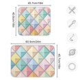 thumbnail image 4 of Yayeee Dish Drying Mat for Kitchen Counter 16"x18" Microfiber Absorbent Pad, Colorful Geometric, 4 of 7