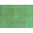 thumbnail image 1 of Ahgly Company Indoor Rectangle Abstract Turquoise Blue Modern Area Rugs, 5' x 7', 1 of 4