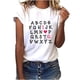 thumbnail image 2 of Puntoco, camisetas de cuello redondo para mujer, blusas femeninas cómodas holgadas a la moda, tops de San Valentín Puntoco Puntoco-49, 2 of 9