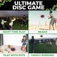 thumbnail image 2 of Toysery LED Light Up Fresbee - Glow in The Dark Fresbee for Kids and Adults, Flying Disc Adventure for Day and Night - Easy to Use Ideal for Camping Game (Red), 2 of 5