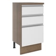 thumbnail image 1 of Mueble de Cocina Madesa Glamy 40 cm 3 Cajones Marrón/Blanco, 1 of 8