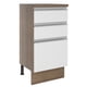 thumbnail image 1 of Mueble de Cocina Madesa Glamy 40 cm 3 Cajones Marrón/Blanco, 1 of 8