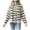 Beige, variant on Women Striped Cardigan Sweaters Button Up Button Down Fall Winter Open Front Baggy Long Sleeve Business Casual Outfits with Scarf Soft Warm Knit Chunky (Beige, XL)