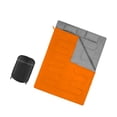 thumbnail image 4 of S SERENABLE Sac de Couchage Double 2 Personnes Sac de Couchage de Camping pour la Randonnée Activités de Plein Air Orange, 4 of 9