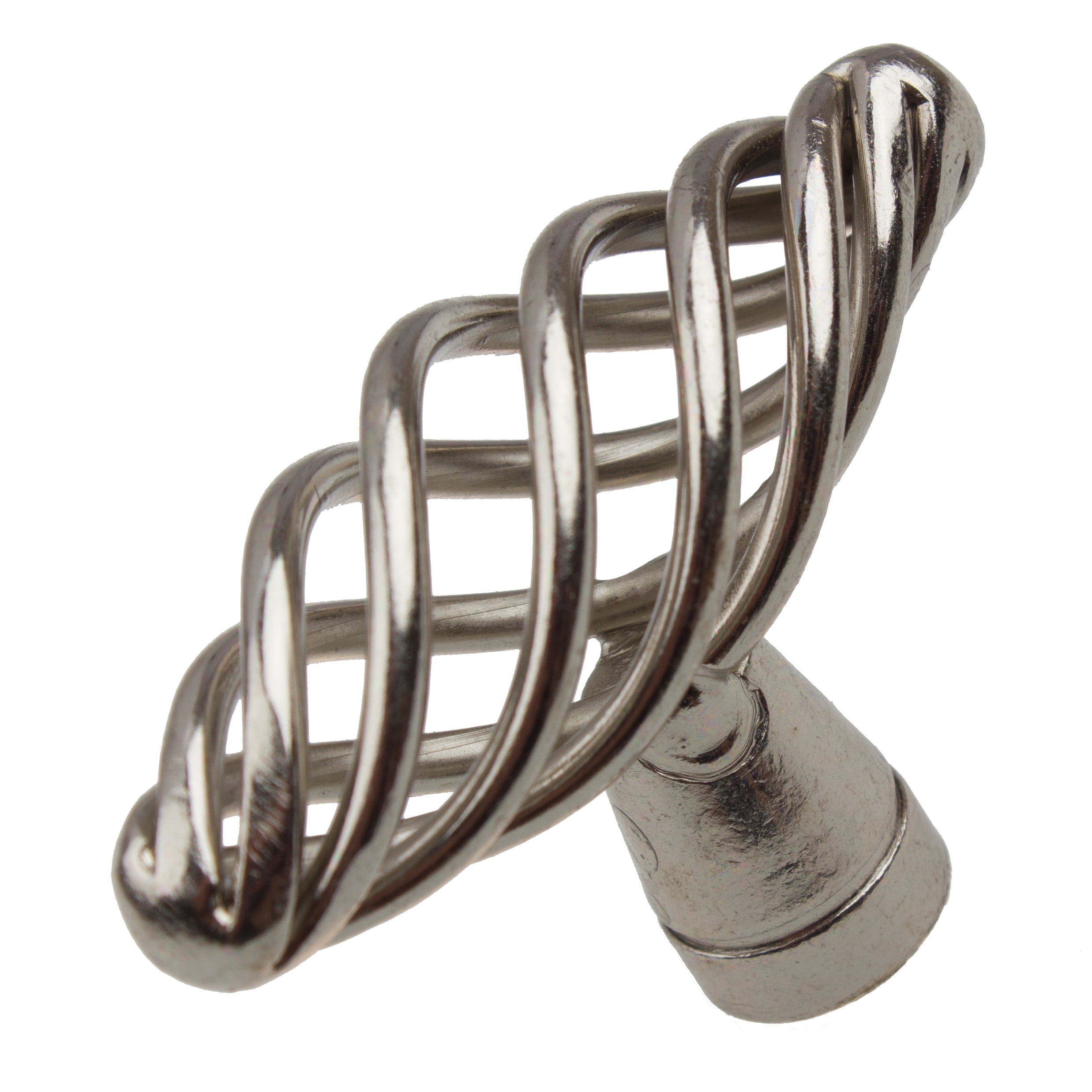 GlideRite 2 in. Classic Oval Birdcage Knob, Satin Nickel