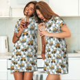 thumbnail image 4 of Daiia Construction Vehicle Print Women's Nightshirt Soft Nightgowns for Women Short Sleeve dress Short-sleeved Sleepwear, 4 of 6