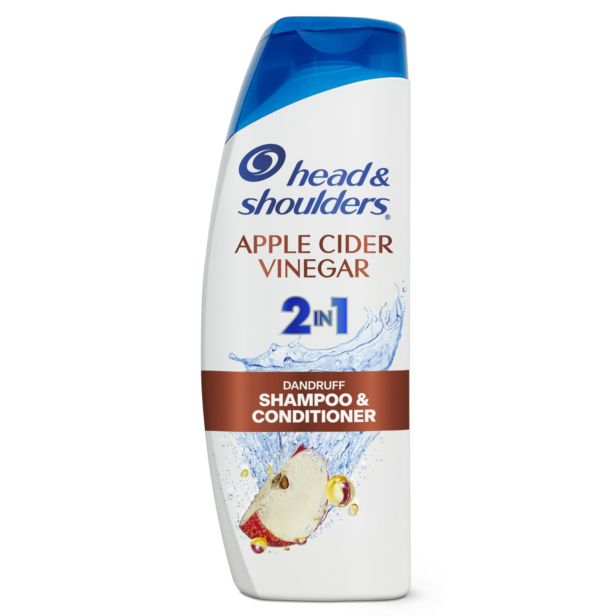 Head and Shoulders Dandruff 2 in 1 Shampoo and Conditioner, Apple Cider Vinegar, 12.5 fl oz
