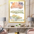 thumbnail image 3 of Designart 'Abstract Orange Blue and Beige Green Clouds' Modern Framed Art Print, 3 of 4