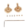 thumbnail image 1 of Soporte de buje de dirección delantero de cobre y latón con bujes y tornillos para coche RC Axial SCX24 1/24, 1 of 14