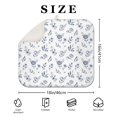 thumbnail image 4 of Pioneer Flower Floral Print Pattern Kitchen Dish Drying Mat 1 Pack, Ultra Absorbent Microfiber Drainer Mat, 16"x18", 4 of 6