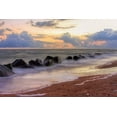 thumbnail image 2 of Miller, Anna 24x17 Black Ornate Wood Framed with Double Matting Museum Art Print Titled - Atlantic Ocean Beach at Sunrise, 2 of 4