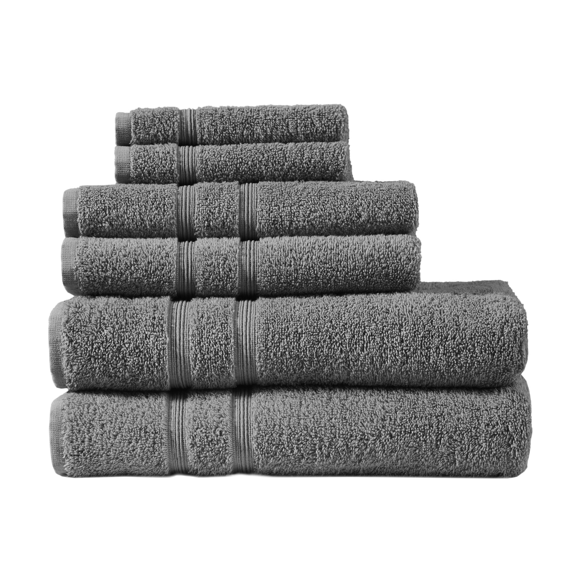 510 DESIGN Casual Turkish Cotton 6 Piece Towel Set with Aqua Finish  5DS73-0236, 1 unit - Ralphs