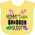 thumbnail image 3 of Inktastic Mommy's Fishing Buddy with Colorful Fish Boys or Girls Baby Bib, 3 of 4