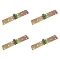 thumbnail image 3 of DOLITY 4Pcs Folding Hinges Edge Hinges for Computer Desk Butler Tray Doors 16.2x3.1cm, 3 of 9