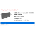 thumbnail image 2 of A/C Condenser - Compatible with 2005 Buick LaCrosse, 2 of 2