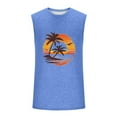 thumbnail image 4 of Njagoc3 Mens Sleeveless Sunset Graphic Tank, Muscle - Cut Armholes, Summer Beach & Outdoor Casual Vest, 4 of 6