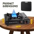 thumbnail image 3 of AMTPM Portable Camping Stove Portable Cass Fondue Field Barbecue Home Gas Stove Dual Purpose Gas Stove, 3 of 12
