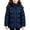 Navy, variant on Heting Girls Hooded Thick Quilted Puffer Winter Coat Windproof Water Resistant Warm Insulated Jacket Slim Fit Outerwear for Kids Black 8-9