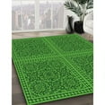 thumbnail image 2 of Ahgly Company Indoor Round Patterned Deep Emerald Green Area Rugs, 3' Round, 2 of 6