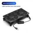 thumbnail image 6 of 5V USB Powered 120mm 1800PRM Gaming PC Fan 1 Speed Portable Cooling Fan Suitable for Tablet TV Receiver Router 2 Fan, 6 of 8