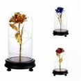 thumbnail image 1 of LOVEBAY Enchanted Eternal Rose Flower In Glass Dome LED Light Valentine's Day Gift Deco, 1 of 12