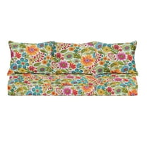 Multi Floral Indoor/Outdoor Deep Seating Sofa Set, Corded