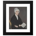 thumbnail image 2 of Ammi Phillips 12x14 Black Modern Framed Museum Art Print Titled - Mrs. Reuben Allerton (Lois Atherton) (1821-22), 2 of 5
