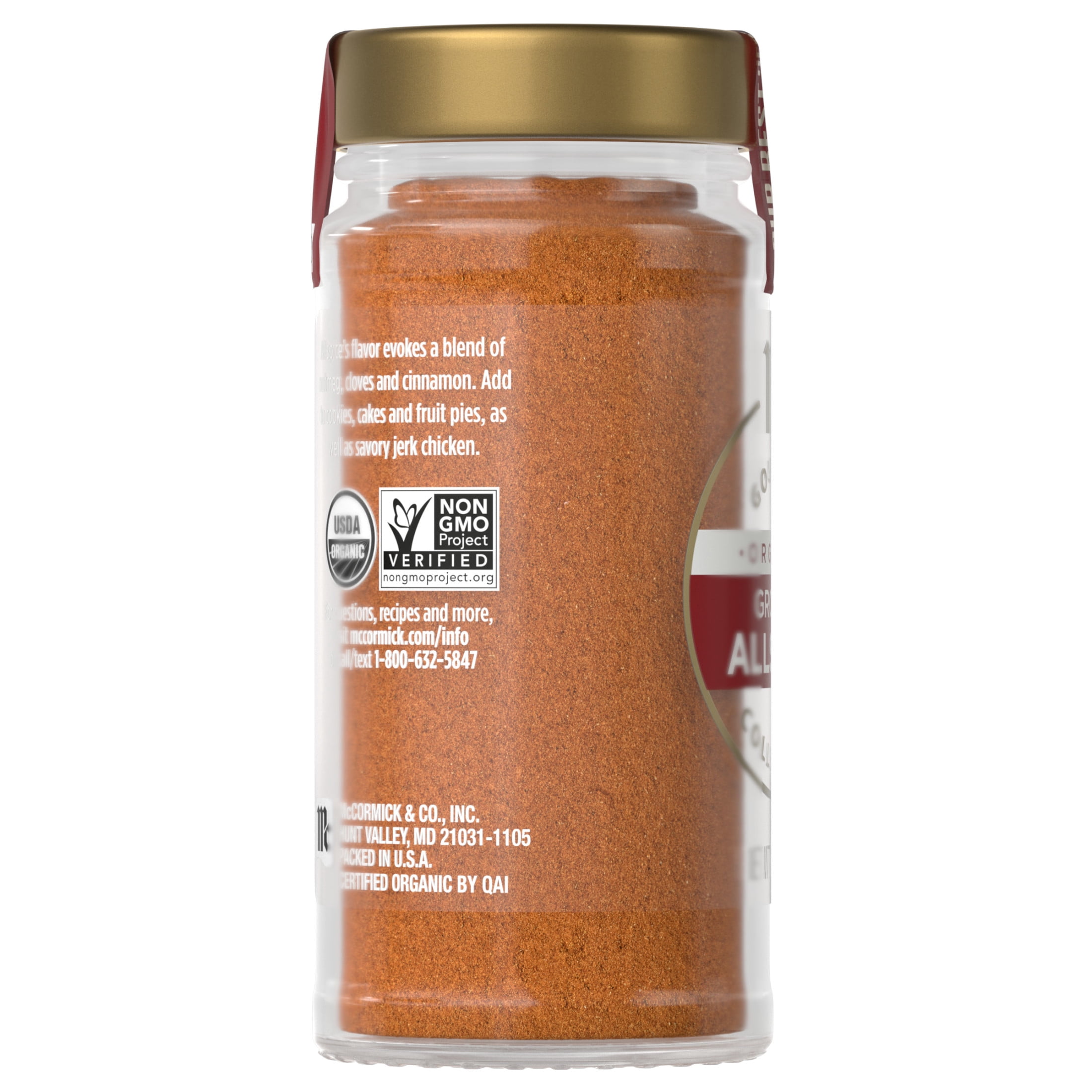 McCormick Gourmet Organic Ground Allspice, 1.5 oz - Original