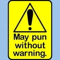 thumbnail image 3 of CafePress - Pun Warning Light T Shirt - Men's Classic Graphic T-Shirt, 3 of 4