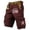 Wine_02, variant on Mens Mermories Day 250th Anniversary Cargo Shorts, Vintage USA Flag Pattern Casual Summer Shorts Cargo Work Pants