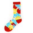thumbnail image 1 of Calcetines largos de tubo para amantes de los hombres y las mujeres, tendencia de primavera, pintura al óleo, calcetines de tubo alto rojos jk net, 1 of 6