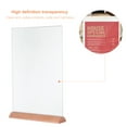 thumbnail image 6 of Raindrops Clear A4 Table Sign Holder for Restaurants & Offices, 6 of 8