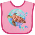 thumbnail image 3 of Inktastic Key West, Florida Swimming Sea Turtle with Bubbles Boys or Girls Baby Bib, 3 of 4