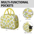 thumbnail image 6 of Lunch Bag Lunch Box for Women Reusable Insulated Lunch Bags,Water-Resistant Lemon Repeat Cooler Lunch Tote Bag, Large Capacity for Work Travel Picnic, 6 of 6
