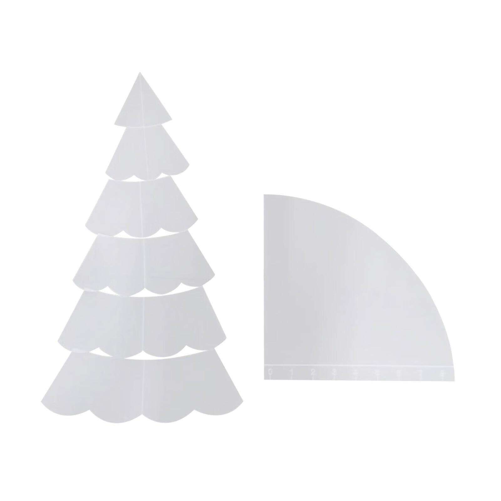 Handmade Christmas Tree Quilting Set 3 Sizes M L LLX Acrylic