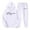 White, variant on Women Sweatsuit 2 Piece Hoodie Long Sleeve Sweatshirt with Wide Leg Pants Loungewear Sets Fall Sets Casual Outfits for Women