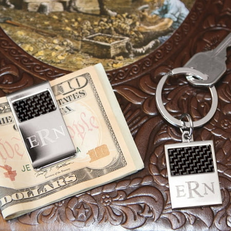 Personalized Key Ring and Money Clip Combo