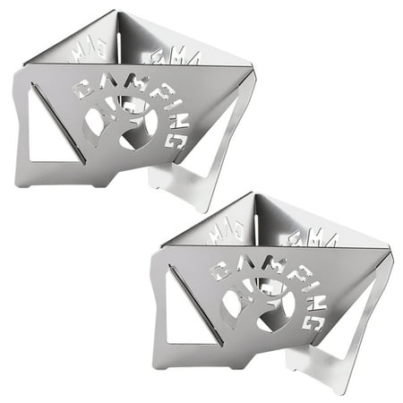 

Romacci 2 Pcs Collapsible Coffee Dripper Portable Stainless Steel Travel Coffee Drip Holder Foldable Coffee Filter Rack with Storage Bag