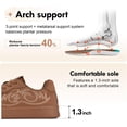 thumbnail image 4 of Women's Ribbon Lace-Up Fashion Sneakers Arch Support Walking Shoes, 4 of 6